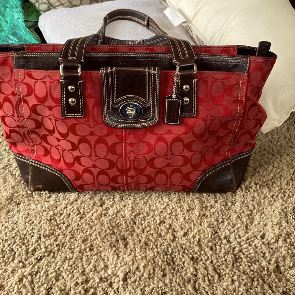 Coach bag wallet and mini purse included